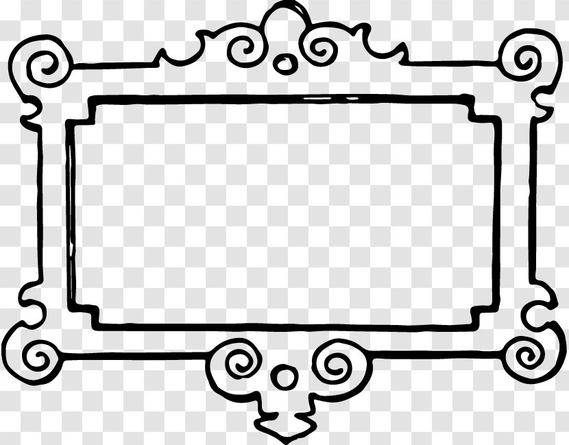 Borders And Frames Picture Black White Clip Art - Rectangle - Mothers Day Border Transparent PNG