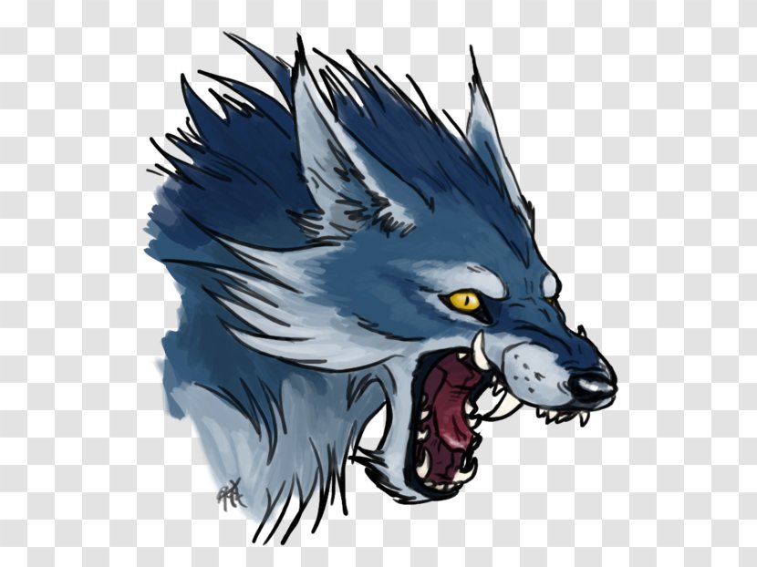 Canidae Dog Werewolf AMINO Illustration - Heart - Blue Wolves Transparent PNG