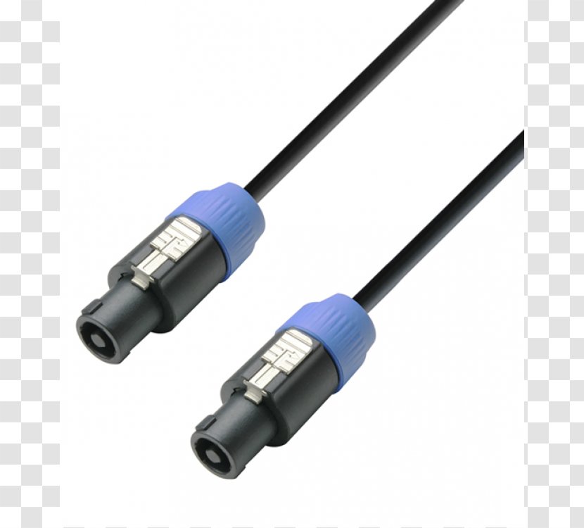 Speakon Connector Loudspeaker Speaker Wire Electrical Cable - Enclosure - Microphone Transparent PNG