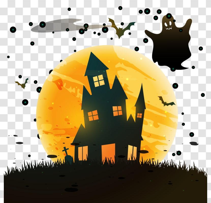 Halloween Costume Jack-o-lantern Party Pumpkin - Yellow - Vector Transparent PNG