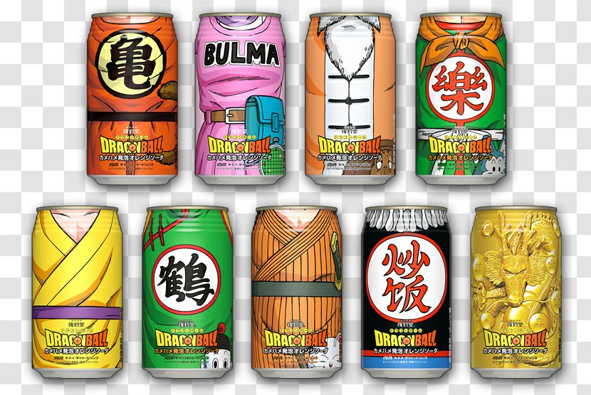 Tin Can Fizzy Drinks Dragon Ball Beverage Japan - Canette Transparent PNG