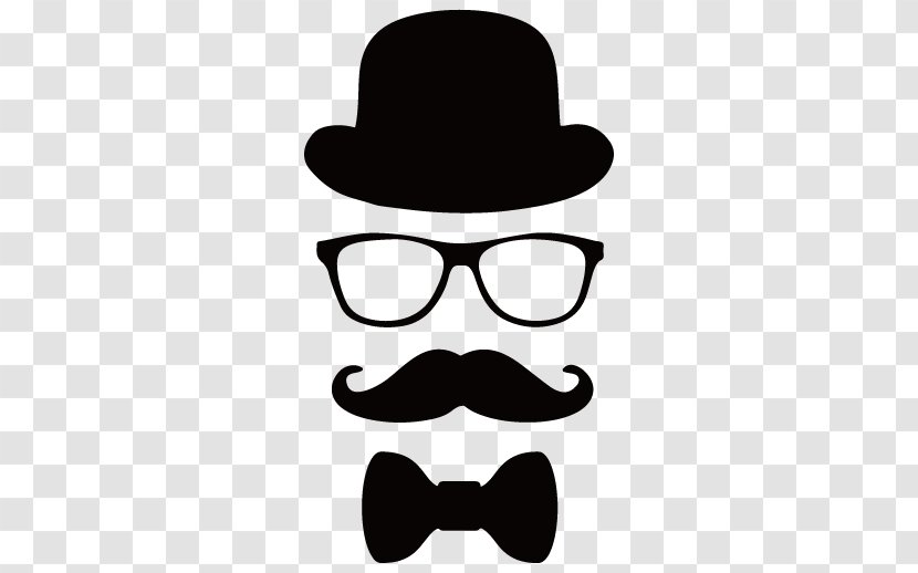 Disguise Mask Clip Art - Pixabay - Bow Tie Glasses Beard Hat Element Vector Transparent PNG