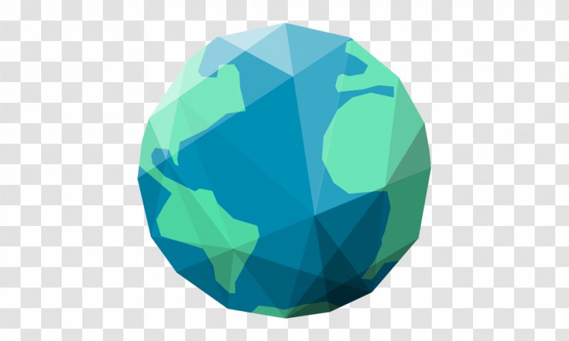 Turquoise Sphere - Green - Earth City Transparent PNG