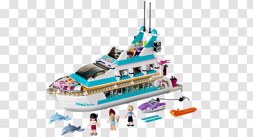 LEGO 41015 Friends Dolphin Cruiser Amazon.com Lego House - Toy Transparent PNG