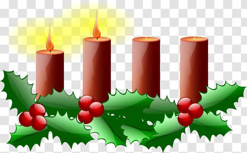 Advent Sunday Wreath Candle Clip Art - Christmas Ornament Transparent PNG