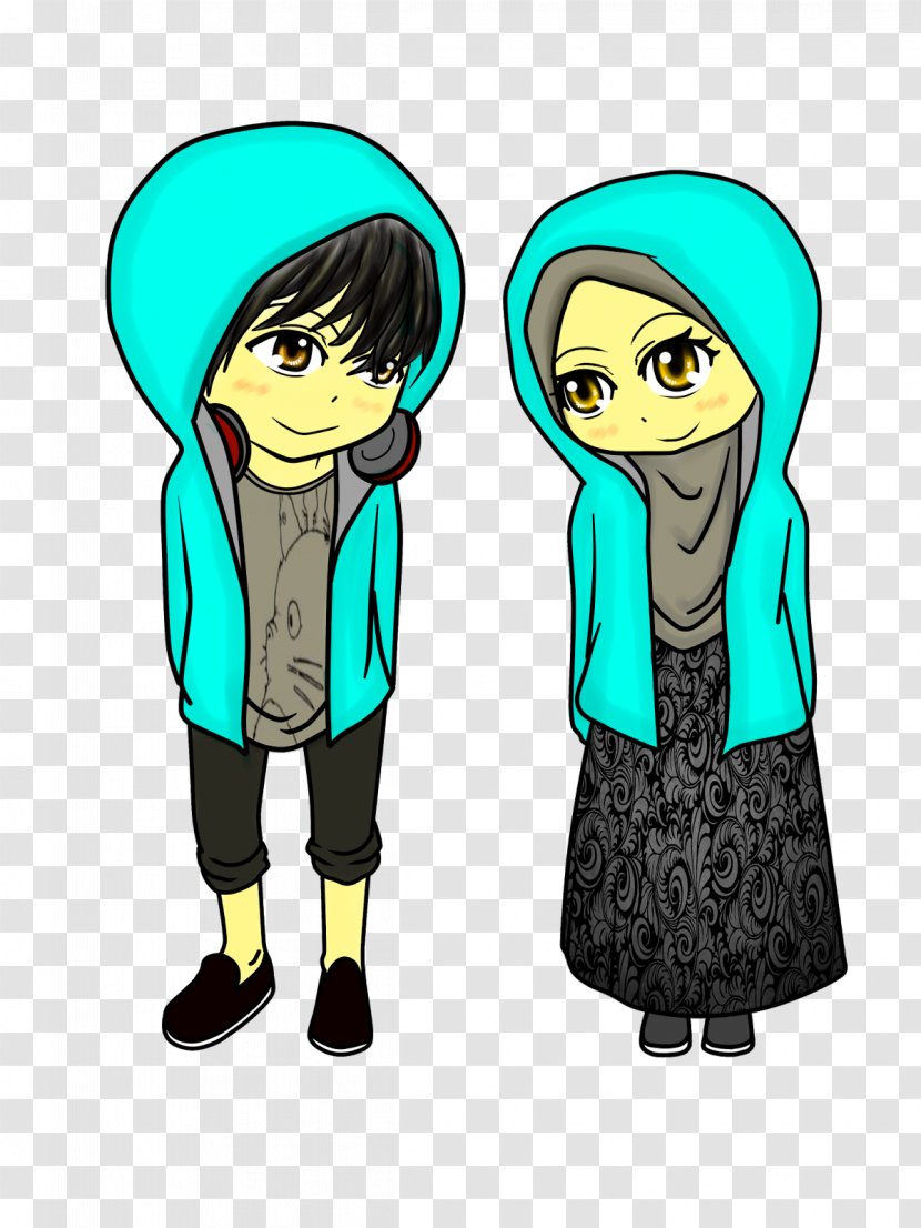 Hashtag Tagged Allah Instagram - Illustrator - Islamic Couple Transparent PNG