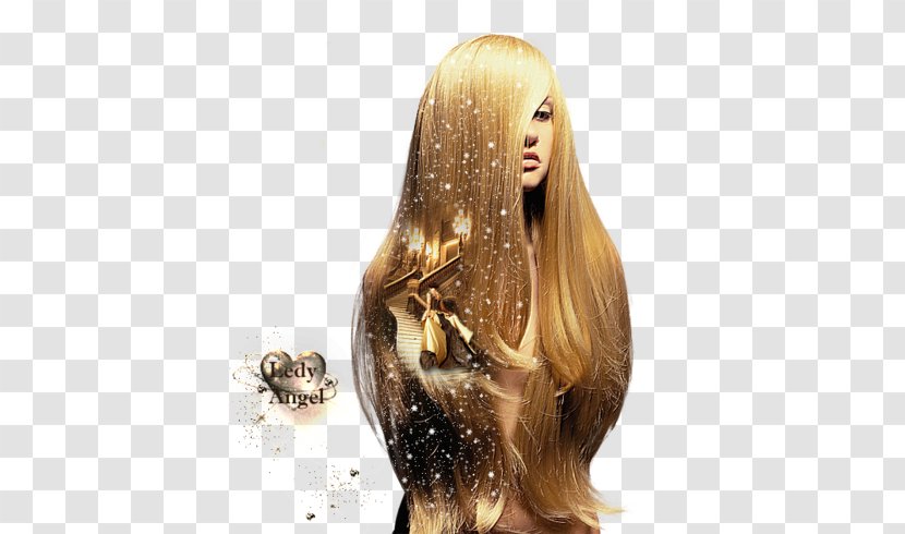 Blond Hair Coloring Artificial Integrations Long - Warp And Weft Transparent PNG