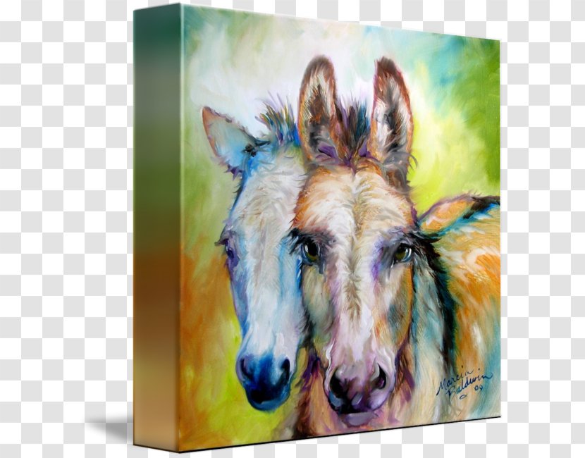 Painting Art Mule Canvas Painter - Horse Like Mammal Transparent PNG