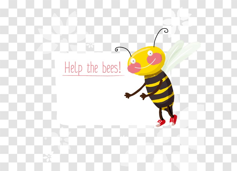 Bee Insect Hornet - Text - Vector Tips Transparent PNG