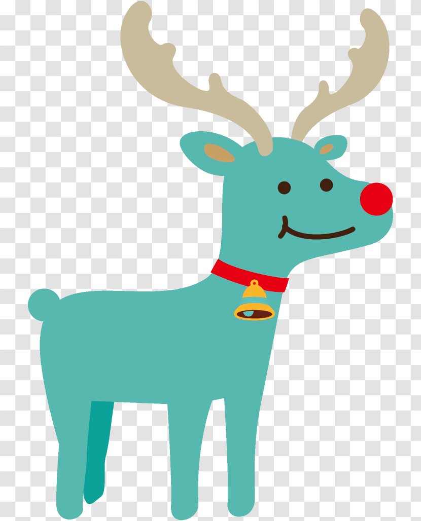 Reindeer Christmas - Deer - Animal Figure Sticker Transparent PNG