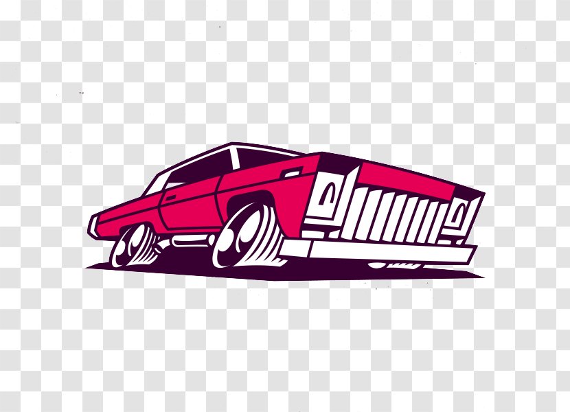 Car Automotive Design Illustration - Pink Transparent PNG