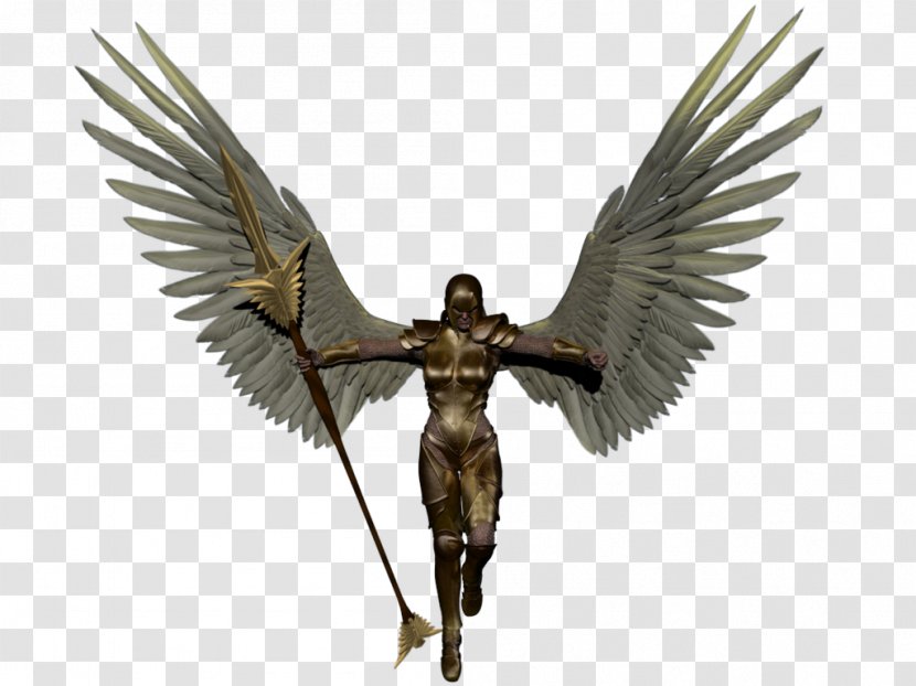 Angel Clip Art - Bird Of Prey - Warrior Transparent Background Transparent PNG