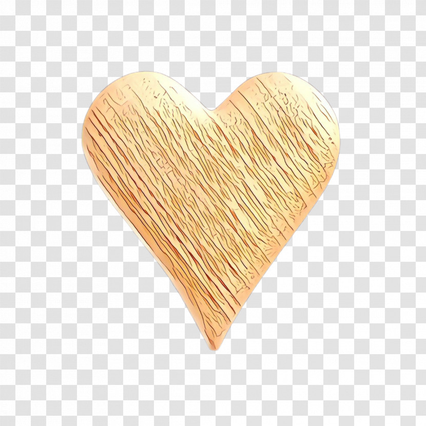 Heart Thread Beige Transparent PNG