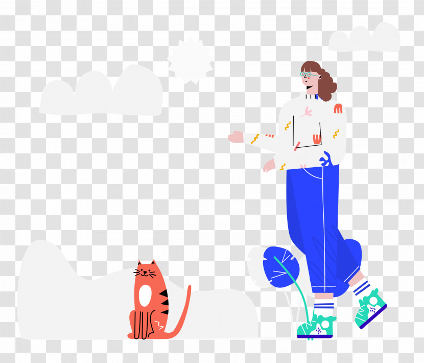 Walking The Cat Walking Pet Transparent PNG