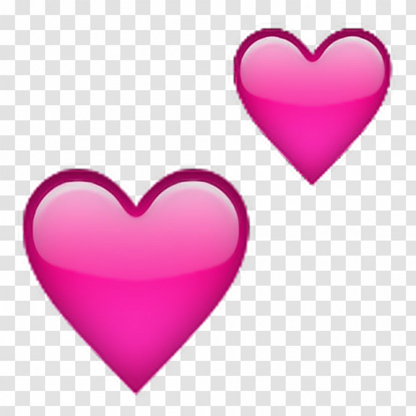World Emoji Day Heart Text Messaging Symbol - Watercolor - PINK HEARTS Transparent PNG