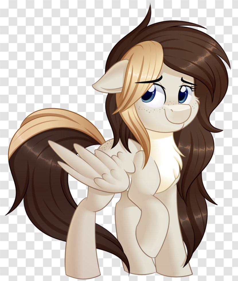 Horse Brown Hair Cartoon - Watercolor Transparent PNG