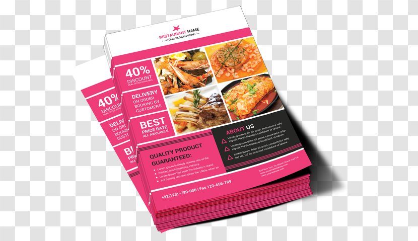 Convenience Food Recipe Meal - Restaurant Flyer Transparent PNG