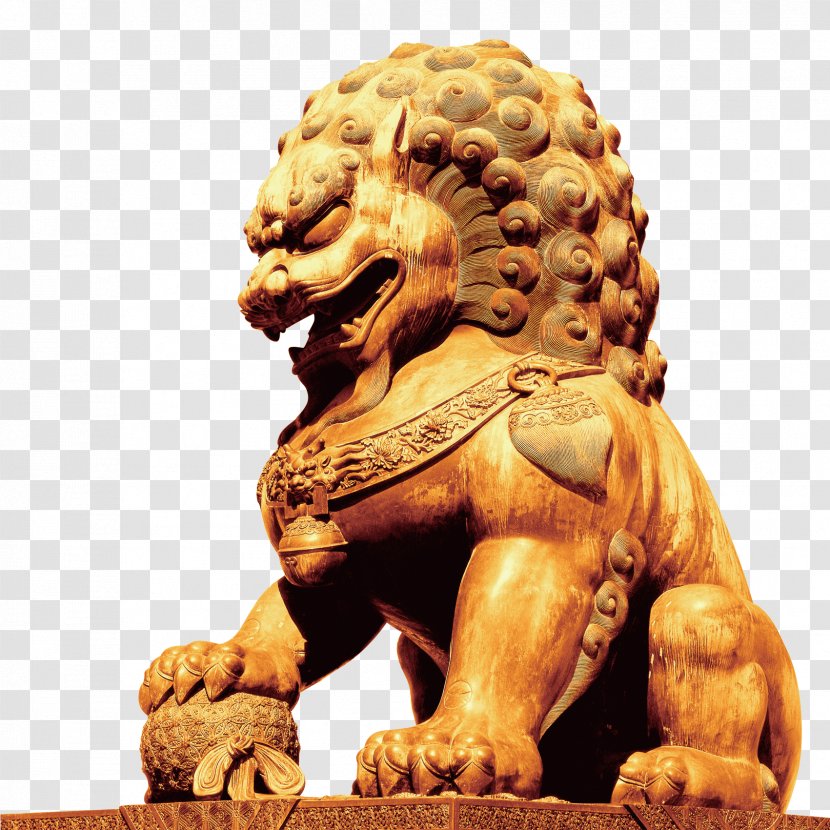 Chinese Guardian Lions 19th National Congress Of The Communist Party China - Ancient History - Stone Element Transparent PNG