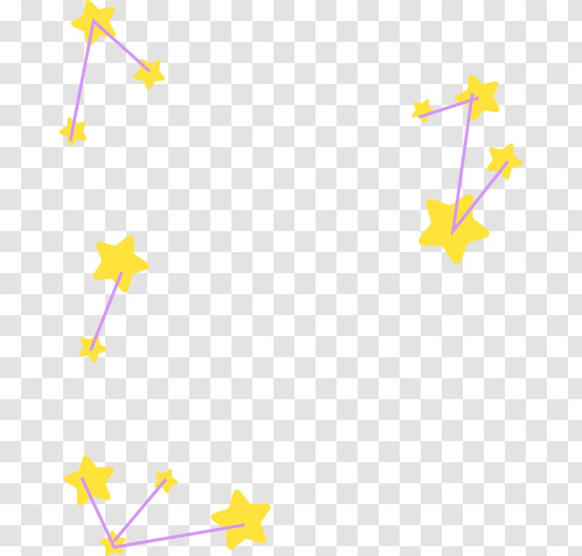 Petal Desktop Wallpaper Yellow Pattern - Sky - Vector Cartoon Stars Transparent PNG