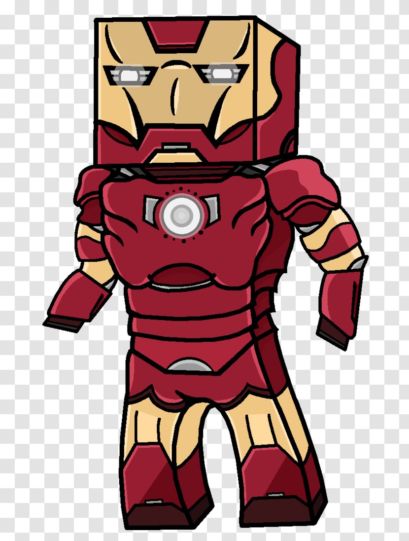 Iron Man Minecraft YouTube Comics Drawing - Cartoon IRON MAN Transparent PNG