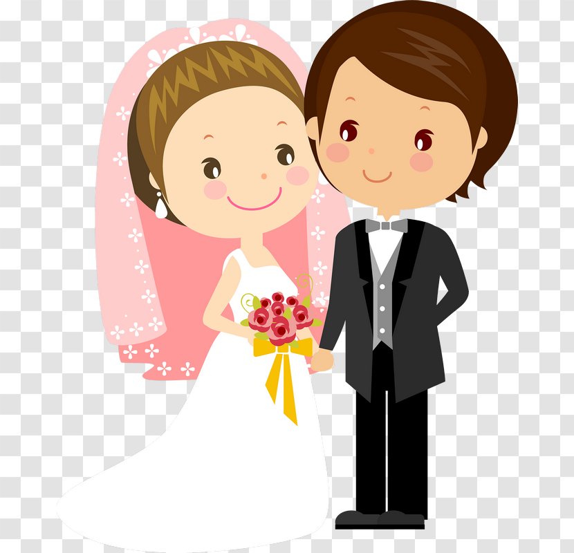 Wedding Invitation Bridegroom Cartoon - Flower - Couple Transparent PNG