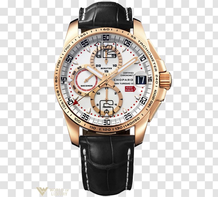 Mille Miglia Counterfeit Watch Chopard Replica - Gold Breitling Flying B Transparent PNG