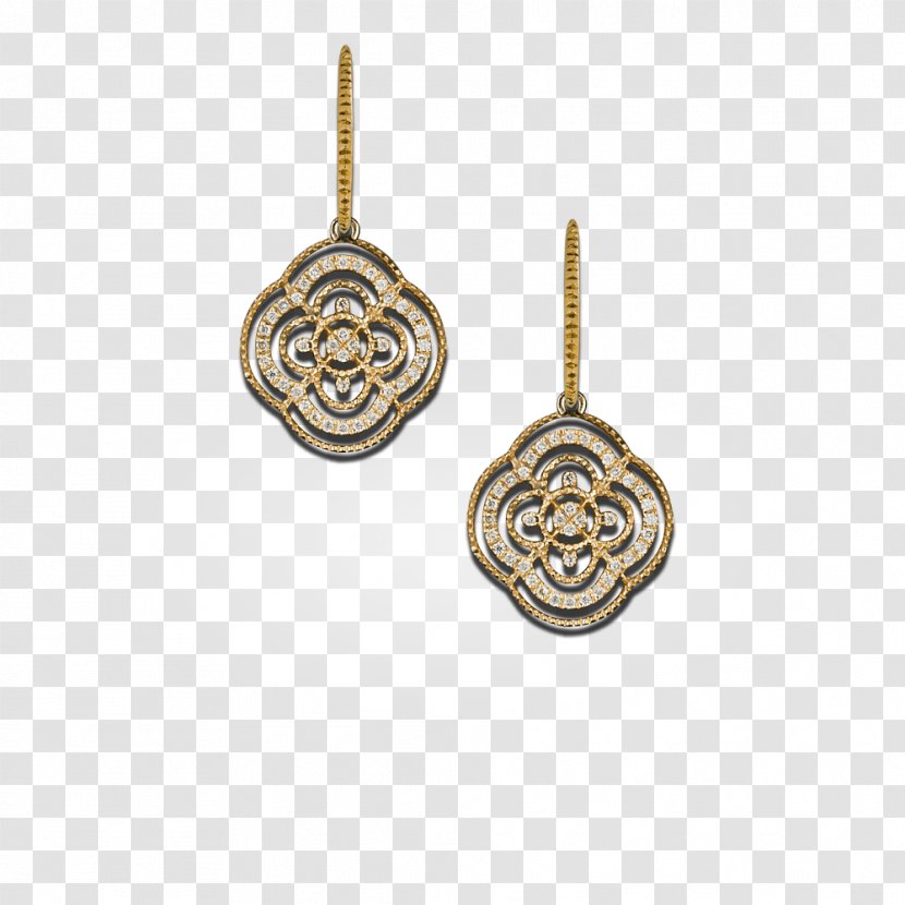 Locket Earring 01504 Body Jewellery Silver - Pendant Transparent PNG