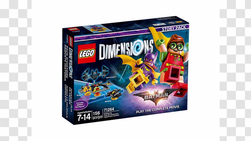 Lego Dimensions Batman: The Videogame Batgirl Robin - Batman Transparent PNG
