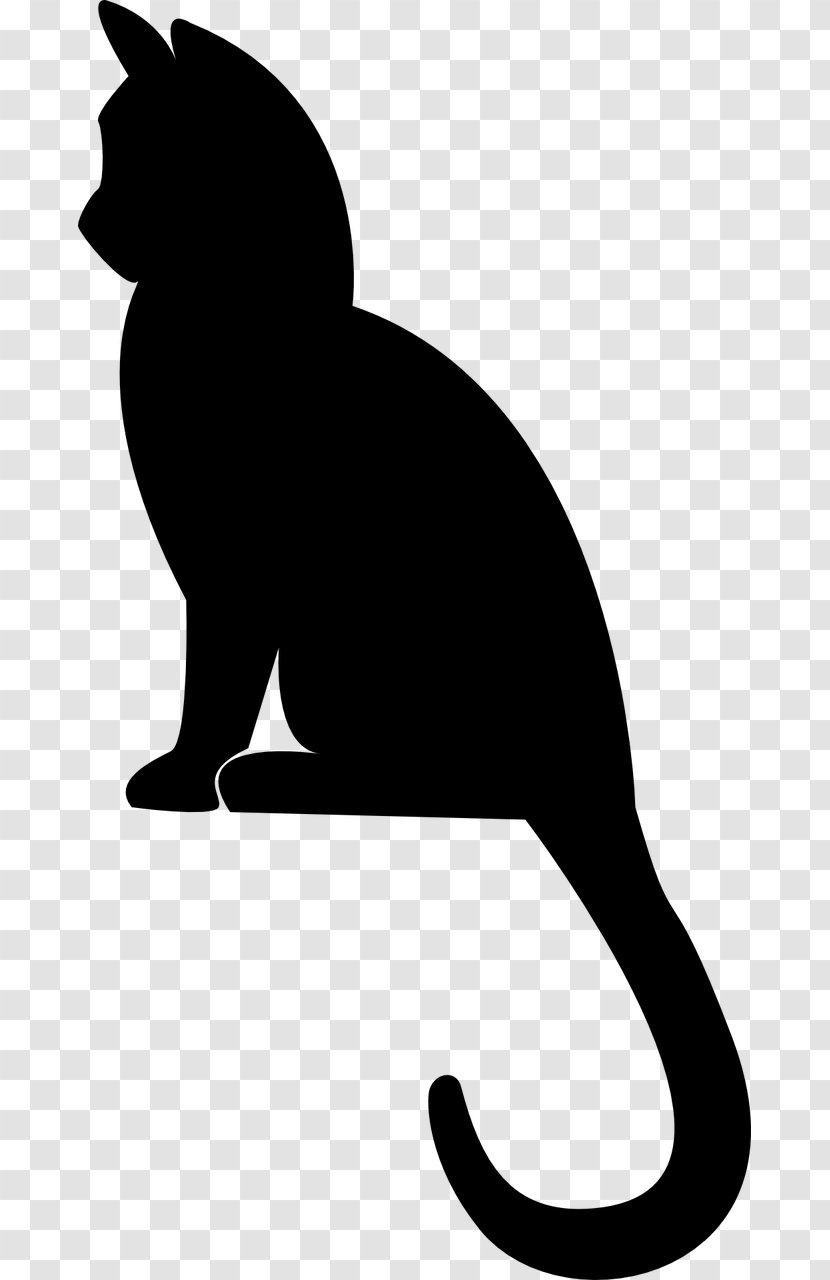 Kitten Cat Silhouette Drawing - Artwork Transparent PNG