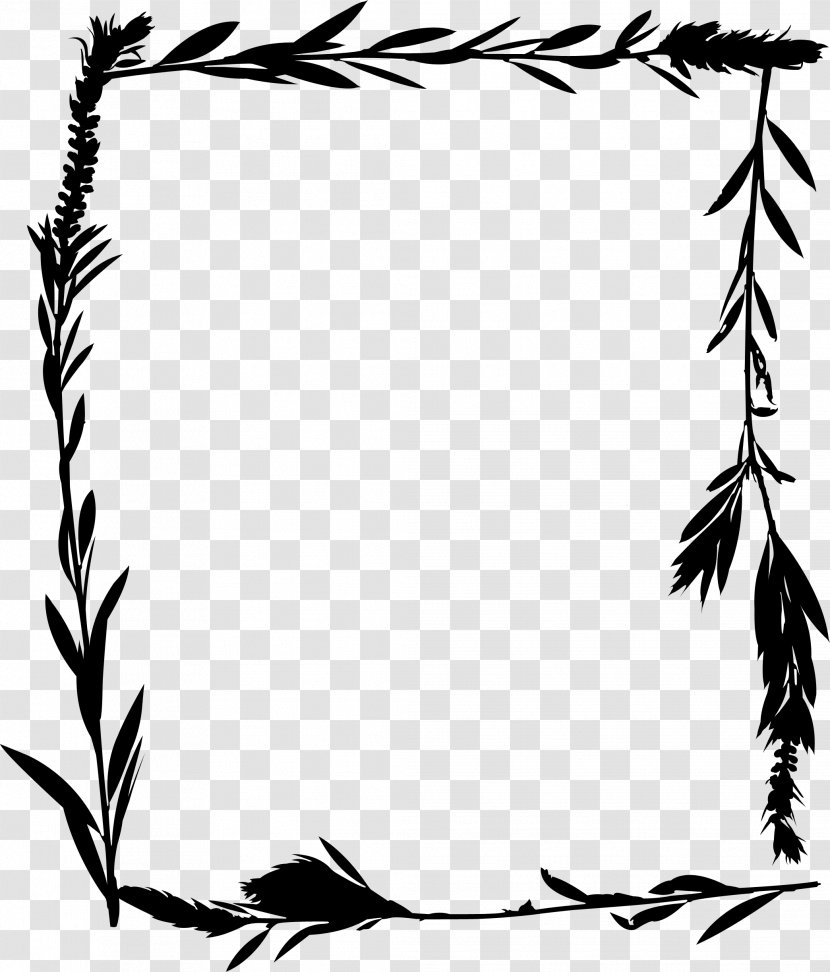 Clip Art Illustration Black & White - Blackandwhite - M Line Leaf Transparent PNG