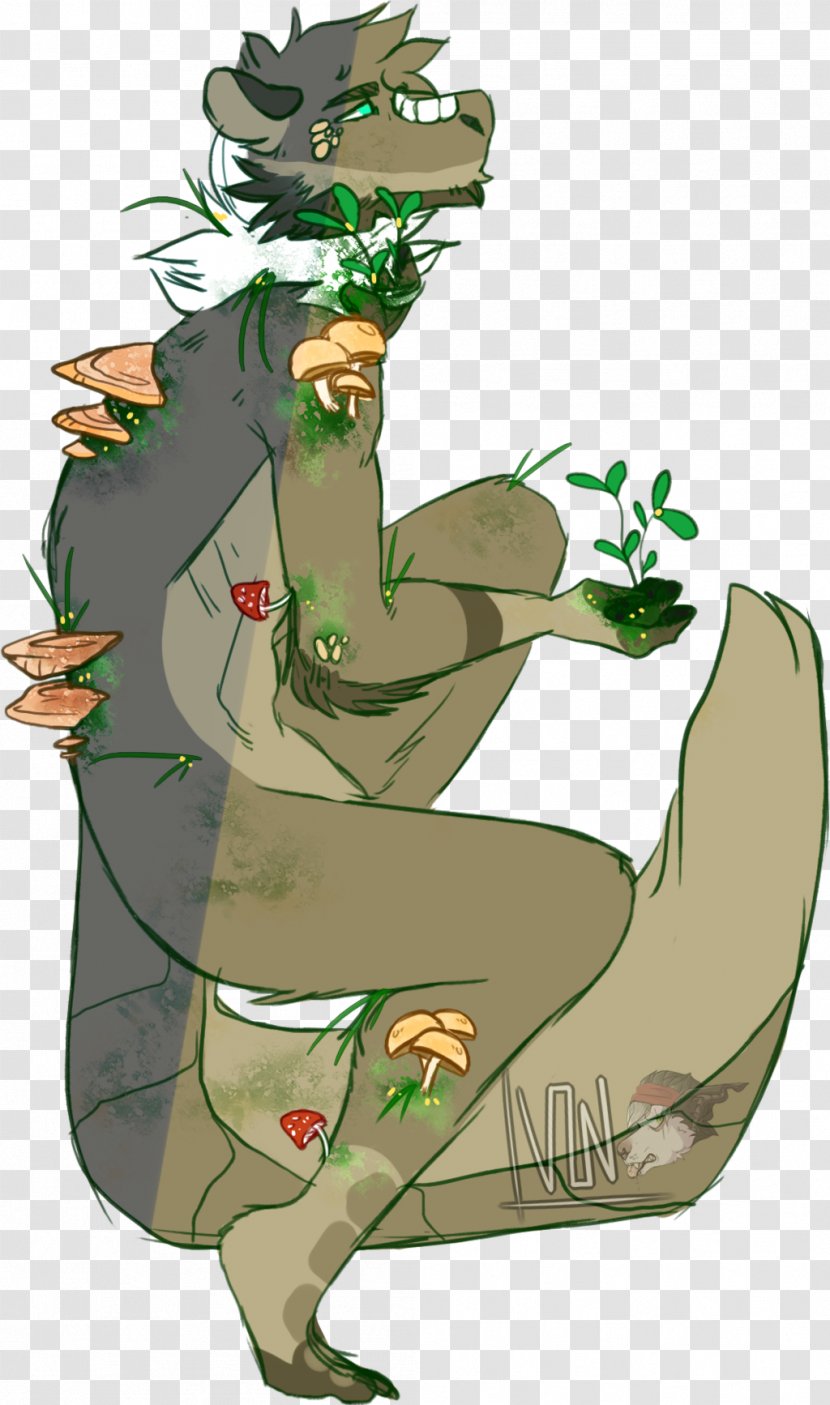 Plants Wolf Mammal Illustration Drawing - Digital Art - Growth Body Transparent PNG