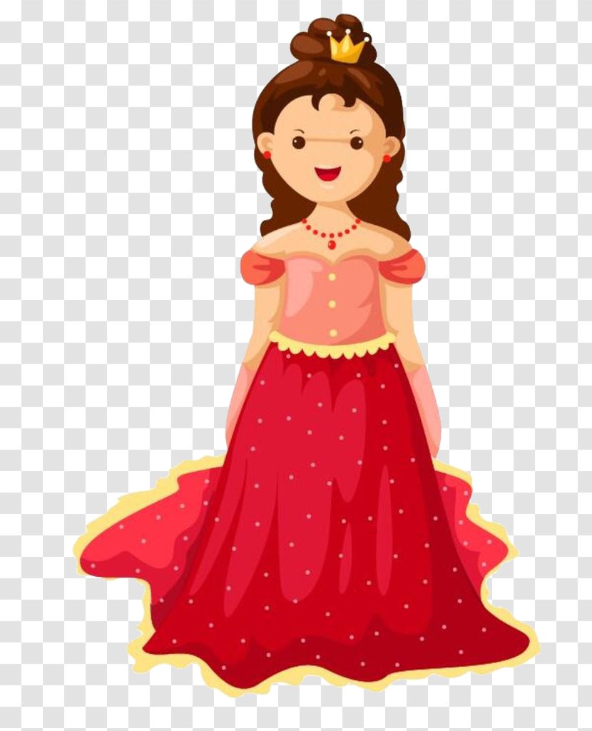 Red Dress Princess - Infographic - British Royal Family Transparent PNG