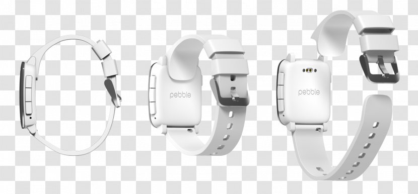 Pebble Time Smartwatch Apple Watch - Silver - Pathway Transparent PNG
