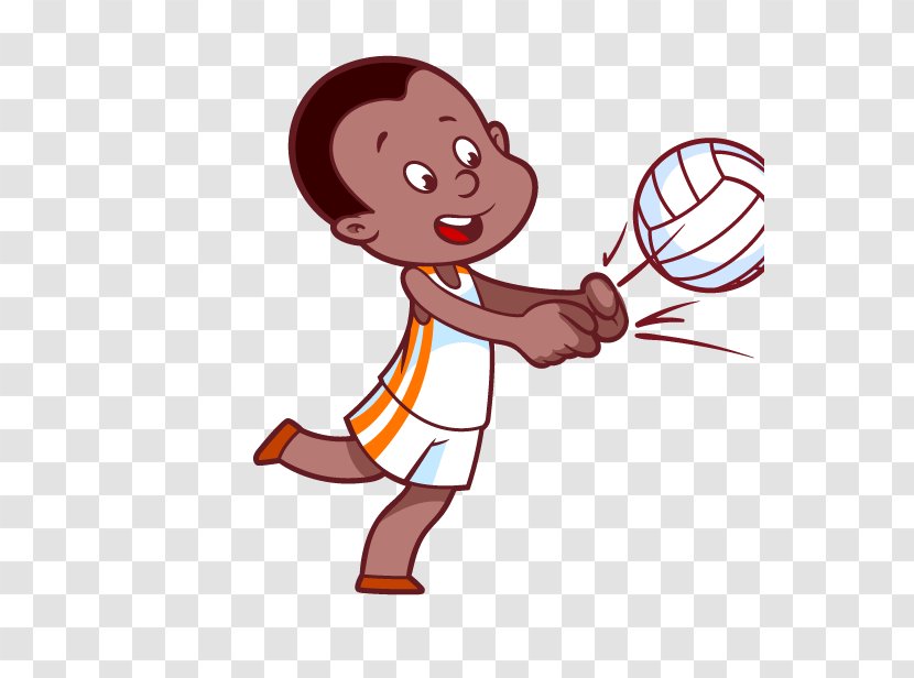 Volleyball Cartoon Child Clip Art - Silhouette - Players Transparent PNG