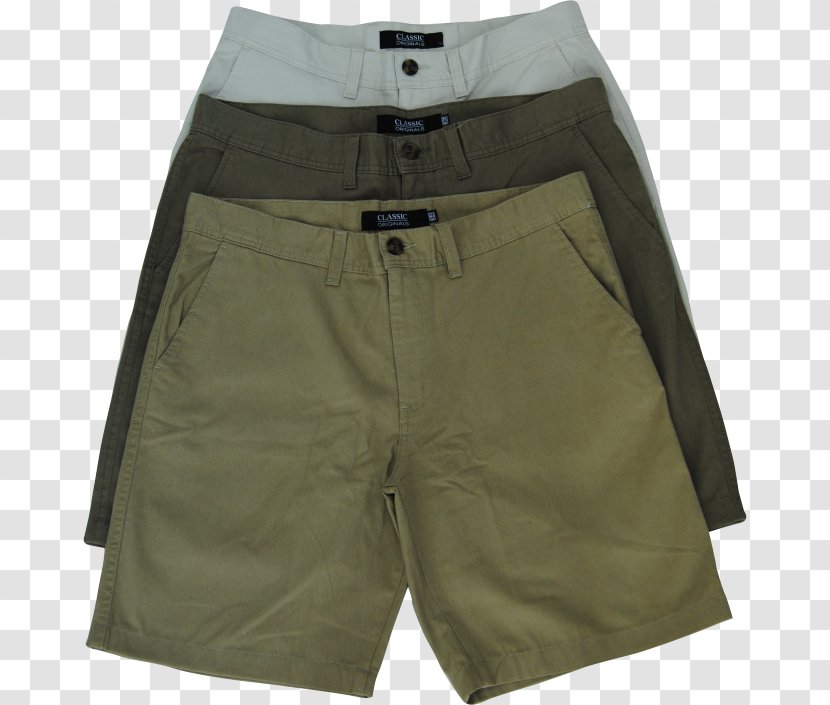 Khaki Bermuda Shorts Trunks Chino Cloth Uniform - Trousers Transparent PNG