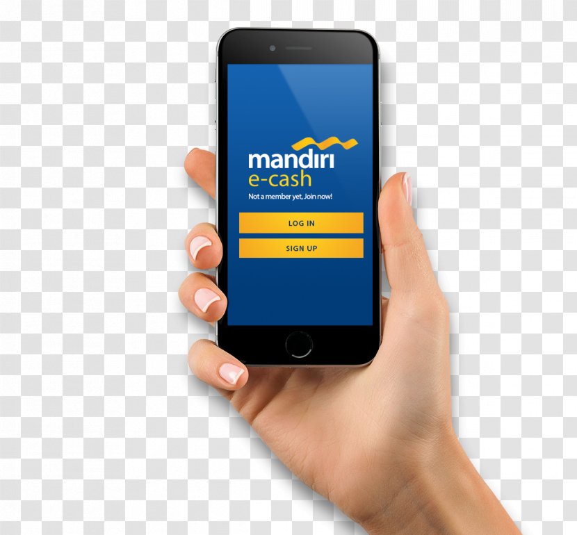 Smartphone MANDIRI ECASH Bank Mandiri Automated Teller Machine - Mobile Phone Transparent PNG