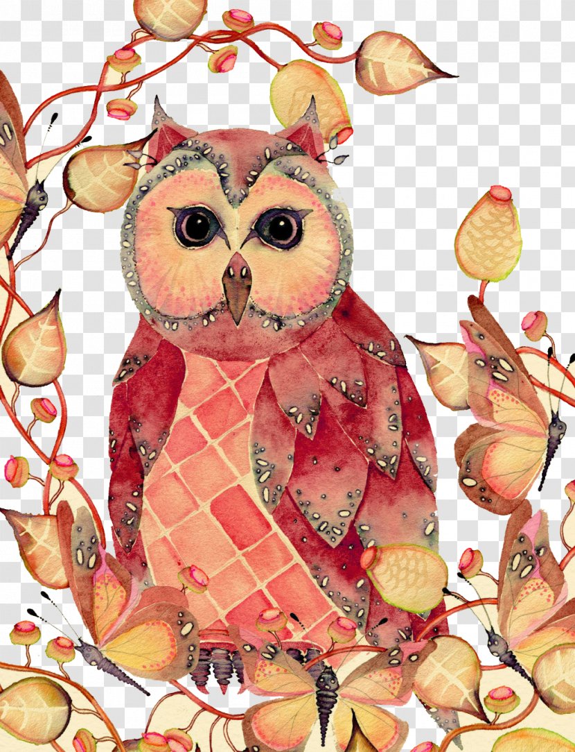 Owl Bird Watercolor Painting Drawing Transparent PNG