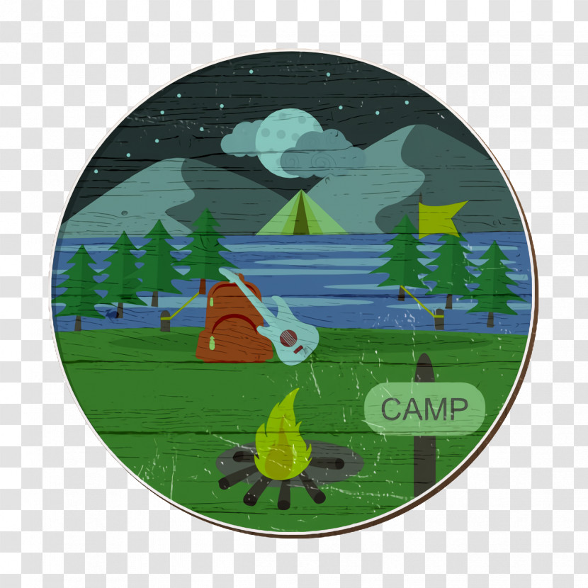 Camping Icon Landscapes Icon Transparent PNG