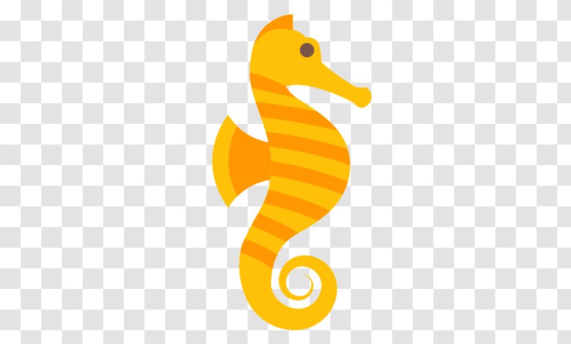 Seahorse Icon - Yellow Hippo Transparent PNG