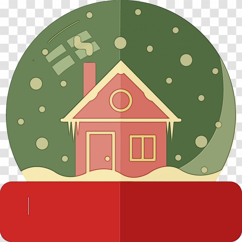 Green Cartoon House Real Estate Home - Christmas Barn Transparent PNG