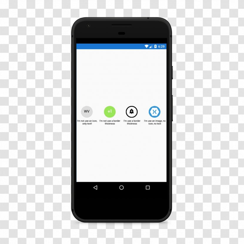Smartphone Feature Phone Xamarin Button - Android Transparent PNG