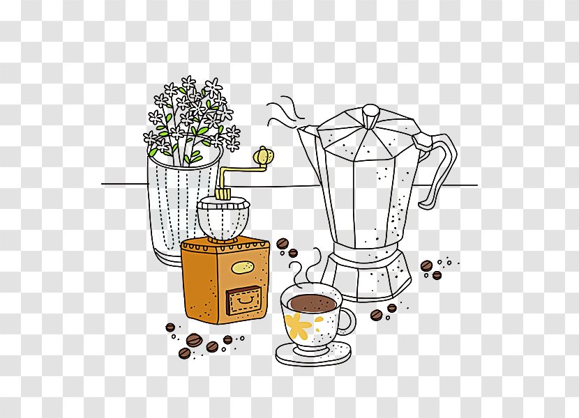 Coffeemaker Cafe Coffee Bean Filter - Machine Transparent PNG