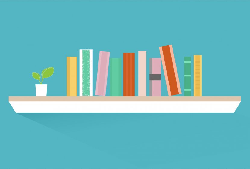 Bookcase Shelf Clip Art - Study - Bookshelf Cliparts Transparent PNG