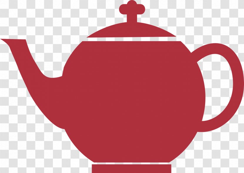 Teapot Kettle Red Clip Art Tableware - Serveware Small Appliance Transparent PNG