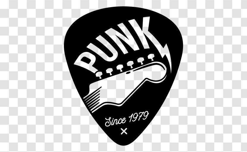 Guitar Picks Punk Rock Logo Strum - Heart Transparent PNG