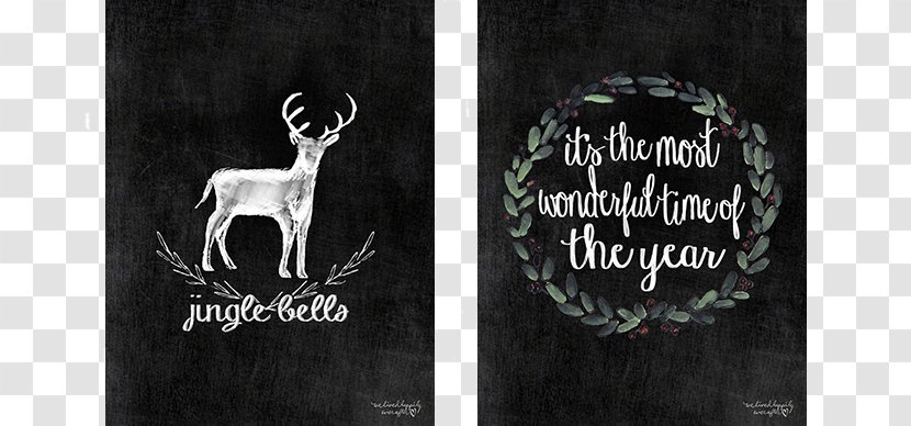Royal Christmas Message Card Holiday Tree - Chalkboard Art - Chalk Pattern Transparent PNG