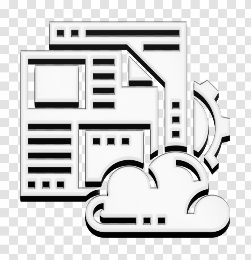 Blog Icon Cloud Service Icon Content Management Icon Transparent PNG