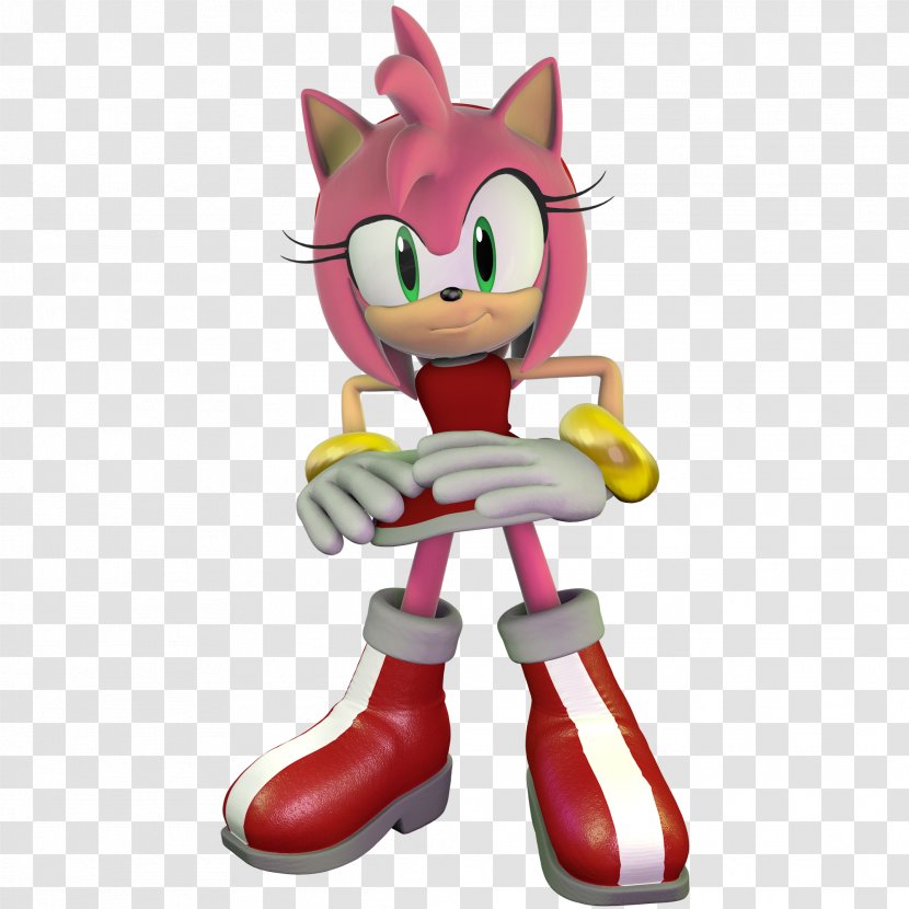 Sonic Dash Amy Rose 3D Generations Rouge The Bat - Action Figure - Art Transparent PNG