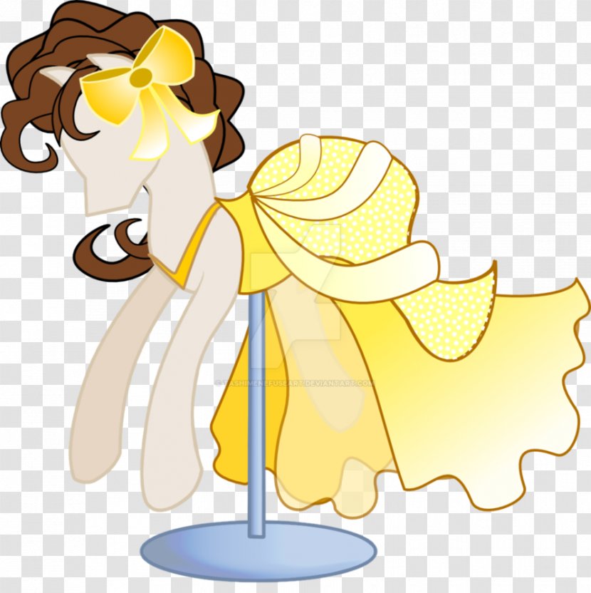 Rarity Pony Rainbow Dash Wedding Dress - Yellow Transparent PNG