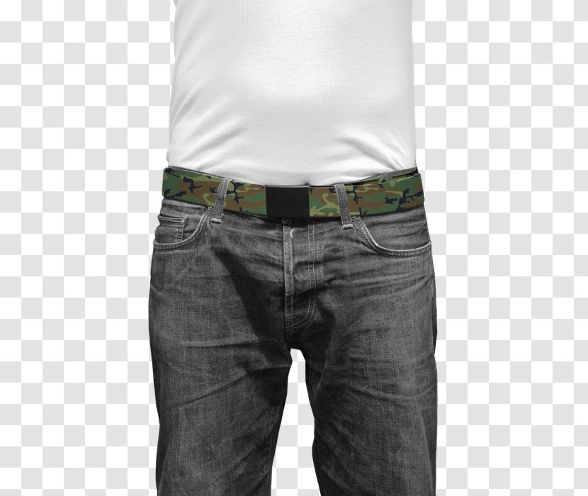 Jeans Belt T-shirt Shorts - Trousers - Army Transparent PNG